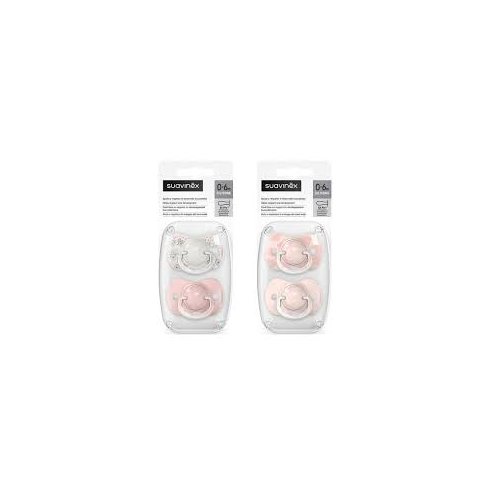 SUAVINEX CHUPETE SILICONA FISIOLOGICO 0-6 M 2 UDS