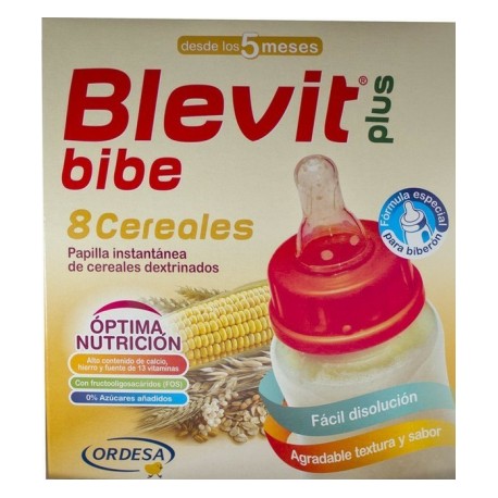 Papilla Blevit Plus 8 Cereales Y Colacao Para Biberón 600 g Blevit