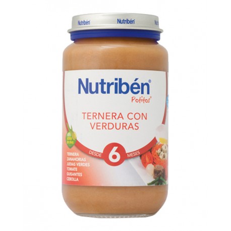 NUTRIBEN  TERNERA CON VERDURAS . 250GR